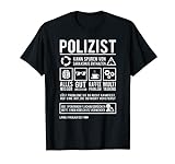 Polizist Beamter Besserwisser Lustiges Polizei T-Shirt