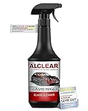 ALCLEAR Glasreiniger Auto für Windschutzscheiben - Premium Autoscheiben Reiniger mit Tiefenwirkung & Abperleffekt - 100% Streifenfrei - Intensiv Scheibenreiniger für Innen & Außen - 1000ml