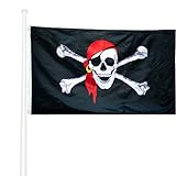 KliKil Piraten-Flagge (Pirate Red Bandana)