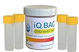 iQ.BAC Wasser-Test-Kits für E. Coli und Coliform Bacteria Detection 4er-Pack | Hochempfindlicher Wassertest für Pool Jacuzzi Brunnen Trinkwasser | Test mit EPA-Standards und recycelte Verpackung
