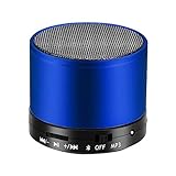 QIXIAOCYB Blau wiederaufladbarer drahtloser Bluetooth- Lautsprecher tragbarer Mini-Subwoofer- Lautsprecher rote Karte MP3- Player Kanone drahtlose Lautsprecher- Lautsprecher Bluetooth