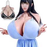 Adima Super Riesige Silikon Brust Formen Hohe Kragen Gefälschte Titten Z Cup Brustplatte Für Transgender Drag Queen Cosplay,Color2,Z