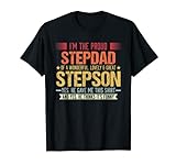 Herren Stolzer Stiefvater eines wunderbaren Stepson Stepdad T-Shirt