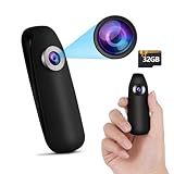 Bextgoo Mini Kamera ohne WLAN, Body Cam mit 32 GB TF-Karte, 1080P Mini-Kamera mit Bewegungserkennung, Fotoshooting, Bis zu 7 Stunden, Körperkamera für Radfahren,Reisen, Innen Außen S