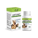 Artipet, Nahrungsergänzungsmittel für Hunde | 180 Tabletten auf MSM-, Teufelskrallen-, Chondroitin- und Glucosaminbasis | für Hunde und Katzen aller Größen | Vorrat für 6-9 Monate, Made in Italy