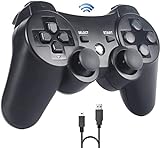 Sefitopher Controller für PS3 Wireless Controller Compatible für Playstation 3 Bluetooth Gamepad mit Double Shock, Ladekabel