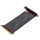 LINKUP - Ultra PCIe 4.0 X16 Riser-Kabel [RTX4090 RX6950XT x570 B550 Z690 Getestet] Geschirmte Vertikale Gaming-PCI-Express-Gen4-Montage┃Universal 90-Grad-Buchse (20cm) 3.0 Gen3-Kompatibel