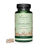 Ceylon ZIMT Kapseln Vegavero ® | HOCHDOSIERT: 2000 mg (8:1 Extrakt) pro Kapsel | 120 Kapseln | Ohne Zusatzstoffe & Laborgeprüft | Vegan