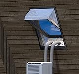 Fensterabdichtung für Mobile Klimageräte Dachfenster, Hot Air Stop zum Anbringen an Schwingfenster, Fensterabdichtung Klimaanlage für max 380cm Fensterumfang, Fensterkitt Set 2x190cm……