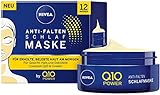 NIVEA Q10 POWER Anti-Falten Schlafmaske im 1er Pack (1 x 50 ml), straffende & pflegende Gesichtsmaske, coole Gesichtspflege für erholte & belebte Haut am Morgen