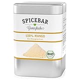 Spicebar Mangopulver Bio - 60 Gramm - Fruchtpulver gefriergetrocknet aus 100% Mangos - ideal für Porridges, Smoothies, zum Backen oder als Topping für Quarkspeisen