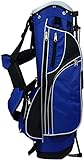 Golftasche 4-Wege-Leichtgewicht-Golfruten-Ständertasche Schläger-Trage-Organizer-Aufbewahrungstasche Blau (Color : Blue, Size : 22 x 76cm/8.66 x 29.9inch)