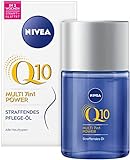 NIVEA Q10 Straffendes Pflege-Öl (100 ml), straffendes Hautpflege Öl gegen Dehnungsstreifen, Body Öl mit Q10, Macadamia-, Avocado- und Baumwollsamenöl