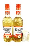 Zweier Paket Zoladkowa Gorzka Traditionell Vodka (2x0,5), 34% Vol. + gratis original Shot Glas Zoladkowa Gorzka