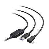 Cable Matters aktives USB C Kabel 7,5m für VR Brille Oculus Quest 2 (aktives USB A zu USB C Kabel) in Schwarz - Ersatz für Oculus Link Kabel 7,5 M
