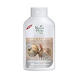 Seed Natural Herbs Keratin Knoblauch Shampoo 400 ml- Geruchlos-Ideal für trockene Kopfhaut und strapaziertes Haar- Anti Haarausfall Frauen & Männer - Keratin Haarkur