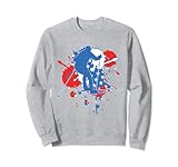 USA-Flagge Skifahrer - American Langlaufski Sweatshirt