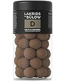 LAKRIDS BY BÜLOW - D - SALT & CARAMEL - 295g - Dänische Gourmet Lakritz-Kugeln - Süßer Lakritzkern umhüllt von Karamell-Schokolade & Meersalz - Süßigkeiten Geschenk für Lakritze Liebhaber