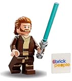 LEGO Star Wars: OBI Wan Kenobi Minifigur mit Lichtschwert und schwarzem Umhang