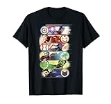 Avengers Endgame Hero Symbol Colorful Group Shot Poster T-Shirt