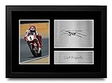 HWC Trading FR A4 Carl Fogarty World Champion Geschenke Gedruckt, Signiert Autogramm Bild Für Superbike Rennsport-Fans - A4 Framed