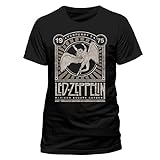 Led Zeppelin Madison Square Garden 1975 Männer T-Shirt schwarz M 100% Baumwolle Band-Merch, Bands