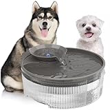 KENIDA Trinkbrunnen für Hunde und Katze, 5L Hundebrunnen für Grosse Hunde/Katzen/Terrier/Mehrere Haustiere, BPA-frei, mit 5-lagigem Filtrationssystem und Ultraleiser Pumpe