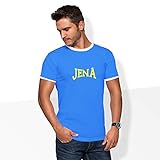 World of Football Ringer T-Shirt lons JENA blau - L