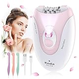 Epilierer, Epilierer Damen Gesicht, kabelloser elektrischer Epilierer für Gesichts- und Körperhaarentferner, Epilierer mit LED-Licht für Frauen, Gesicht, Körper, Achselhöhle, Bikini, Bein