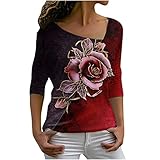 blusen Shirts Damen Oberteile Damen frühling augennstern Damen top Sommer Pulli Damen Oversize Damen Tunika Langarm elegant blusen Kurzarm Damen Tshirt Lange ärmel Damen