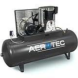 AEROTEC® Druckluft-Kompressor 10 PS | 7,5 kW 10 bar 500 l Kessel 400 Volt ölgeschmierter Kolben-Kompressor