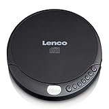Lenco CD-010 - Tragbarer CD-Player Walkman - Diskman - CD Walkman - Mit Kopfhörern und Micro USB Ladekabel - Schwarz