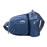 TRIWONDER Trinkgürtel mit Trinkflasche, Hüfttasche Gürteltasche mit Flaschenhalter für Laufen Joggen Damen und Herren (Grau)