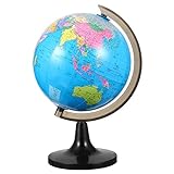 Weltglobus Bildungsweltglobus mit Ständer für Erwachsene Desktop-Geografische Globen Forschung zu High-Definition-Standard-Geografieunterricht einfach zu lesen