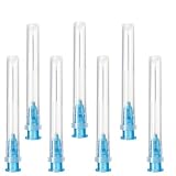 100 Stück x 23G x 1-1/4'(0,6mm x 32mm) Edelstahl Abgabe Tube für Nachfüllflüssigkeiten,einzeln verpackt,Nachfüllröhrchen für Industrie,Wissenschaftslabore,Haushalt,Hobby,flüssiges Öl,Kleb