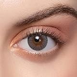 MITATA Kontaktlinsen 5 Paar Natürliche Farbige Tageslinsen Kontaktlinsen Farbig ohne Sehstärke (Mist Grey)