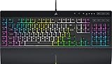 Corsair K55 RGB PRO XT Gaming-Tastatur mit kabelgebundener QWERTZ-Membran, Schwarz