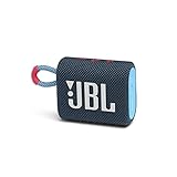 JBL GO 3 kleine Bluetooth Box in Blau und Rosa – Wasserfester, tragbarer Lautsprecher für unterwegs – Bis zu 5h Wiedergabezeit mit nur einer Akkuladung