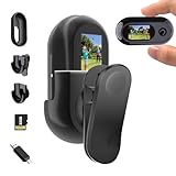 NAVESO Mini Action Cam, Action Kamera 1080P und 32 GB Speicherkarte, Helmkamera, Motorrad Bodycam, Mini Kamera, Multifunctional Accessories, mit Bildschirm, Schw