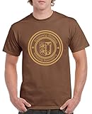 Comedy Shirts - Stadtwappen Schleswig Holstein - Herren T-Shirt - Braun/Hellbraun Gr. L