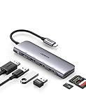 UGREEN USB C Hub HDMI USB C Adapter kompatibel mit MacBook Pro/Air Adapter USB-C 6 in 1 mit 4K HDMI, SD/TF Kartenleser, USB 3.0 kompatibel mit Surface, iPad, Galaxy Tab und mehr Typ C Geräten