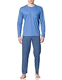 CALIDA Herren Relax Streamline Pyjamaset, Bay Blue, 58-60