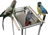 Papageien BADEWANNE XXL Ara Sittiche Vögel Edelstahl FREISTEHEND 1 Meter HOCH Vogelbadehaus Vogelbadewanne Badehaus