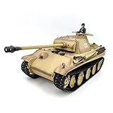 JOYES Ferngesteuertes RC Deutscher Panther G Panzer, 1:16 2.4G RC WW2 Militär Panzermodell, mit Klang Licht Rauch Schießen Schlacht Wirkung für Kinder und Erwachsene