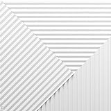 4x 3D Wandpaneele Deckenpaneele Platten Paneele Weiß Styropor EPS Sehr Dick!  (Strohhalme)