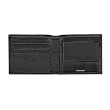 Davidoff Brieftasche Schwarz Essentials 22857 Geldbörse mit Münzfach Leder