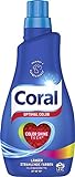 Coral Waschmittel flüssig für bunte Wäsche – 22 Waschladungen hygienisch reine Wäsche, extra stark gegen Flecken – Optimal Color Flüssigwaschmittel ( 1 x 1,1 L)
