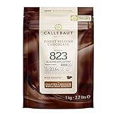 CALLEBAUT Receipe No. 823 - Kuvertüre Callets, Vollmich Schokolade, 33,6 % Kakao (1000 GR)