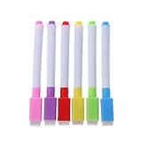 6pcs/Set Whiteboard Lodsable Marker Stift Mit Radiergummi S
