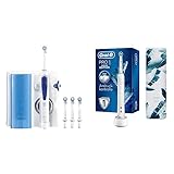 Oral-B OxyJet Munddusche, 4 Ersatzdüsen & PRO 1 750 Design Edition Elektrische Zahnbürste/Electric Toothbrush für eine gründliche Zahnreinigung, 1 Putzprogamm